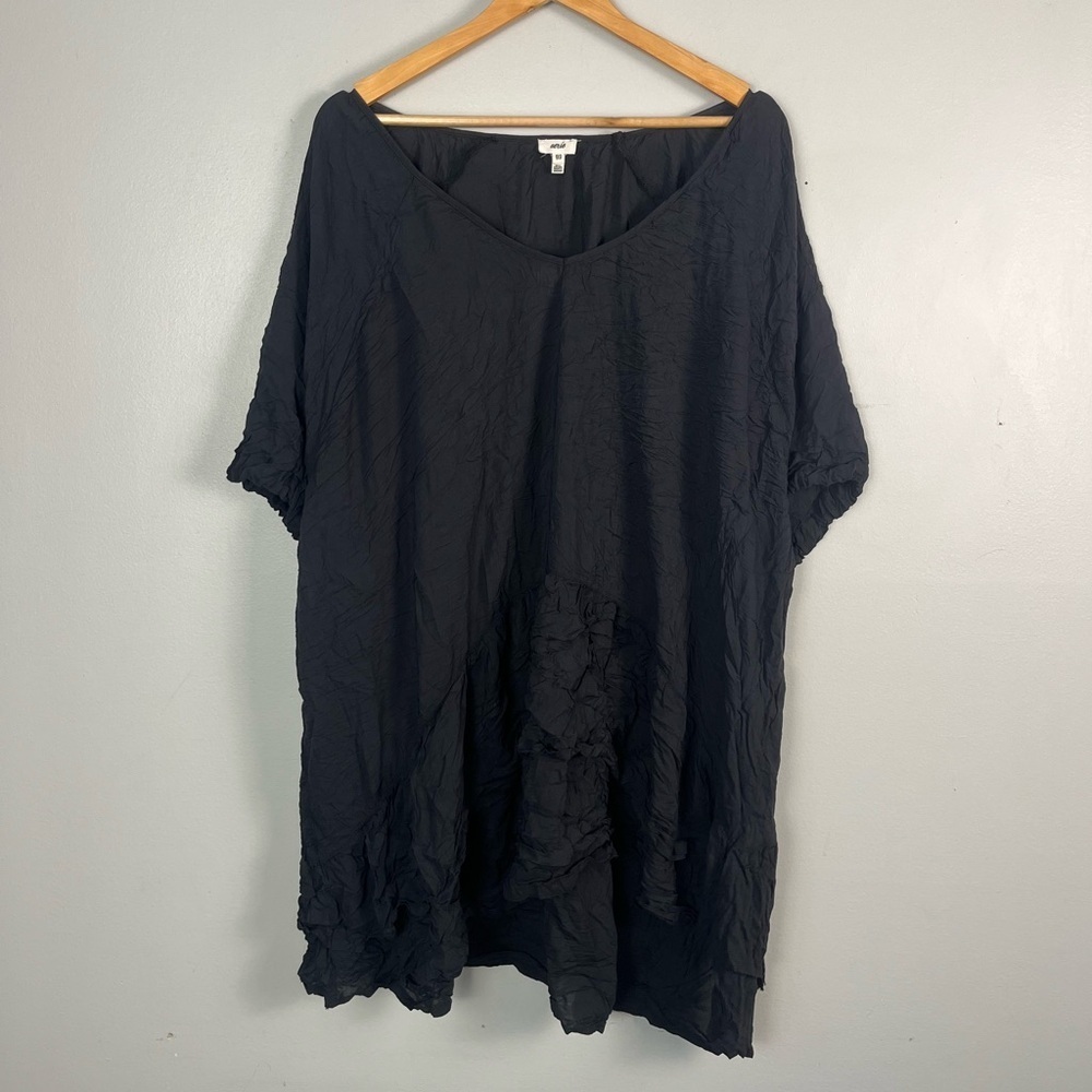 Aerie black viscose tassel swimsuit black coverup size XS/S